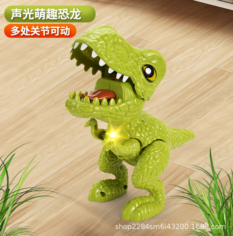 Tongleyuan nuevo huevo de dinosaurio deformación de órbita desmontable ensamblaje modelo de juguete de dinosaurio para niños venta directa