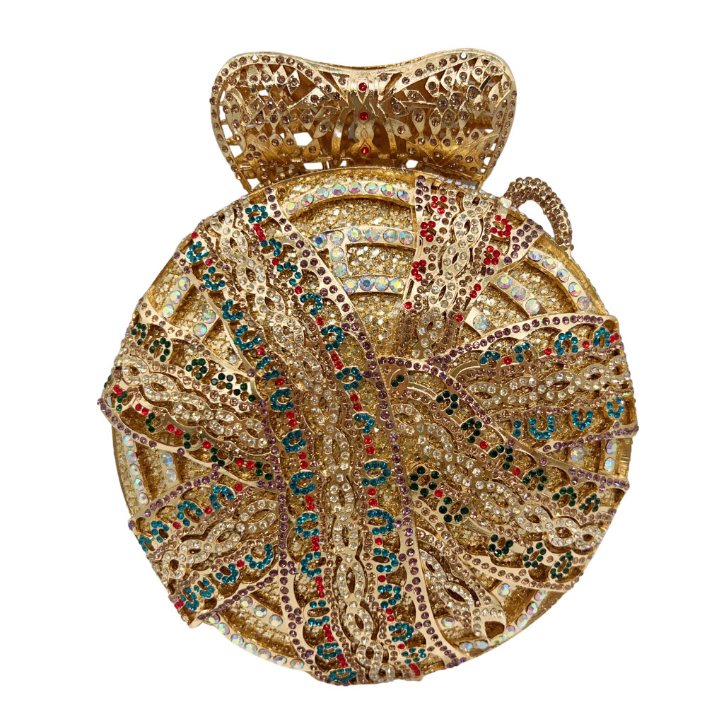 Naja cristal bolsa de embrague nueva bolsa de cena de diamantes de cobra Oumei full diamantes bolsas de mano para mujeres