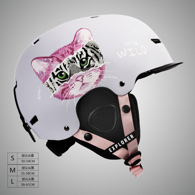 Explorer Snowcrush Ski Helmet Cap Single Board Double Board Kidsren's Adult Men's and Women's Snow Helmet Snow Cap Explorer Snowcrush Ski Helmet Cap Single Board Double Board Kidsren's Adult Men's and Women's Snow Helmet Snow Cap