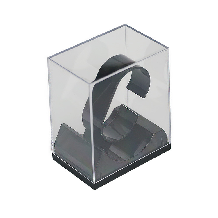 Caja transparente para reloj, caja de plástico para embalaje de relojes, material PS, FBA transfronterizo, caja de almacenamiento para relojes inteligentes infantiles.