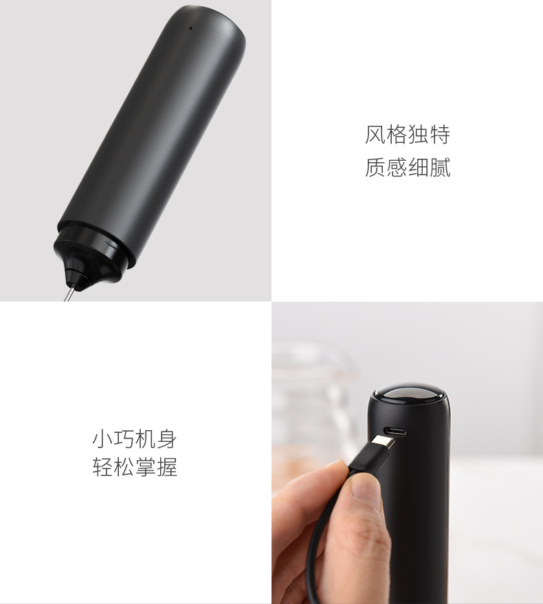 ✅ Electric milk frother new stainless steel coffee creamer electric milk frother egg beater portable mixer Amazon