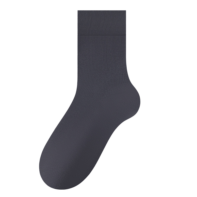 Reine Baumwollsocken Herren antibakterielle atmungsaktive mittellange Schlauchstrümpfe Herbst- und Wintersocken lässige Deodorant schweißabsorbierende Herren-Baumwollsocken_voghion.com