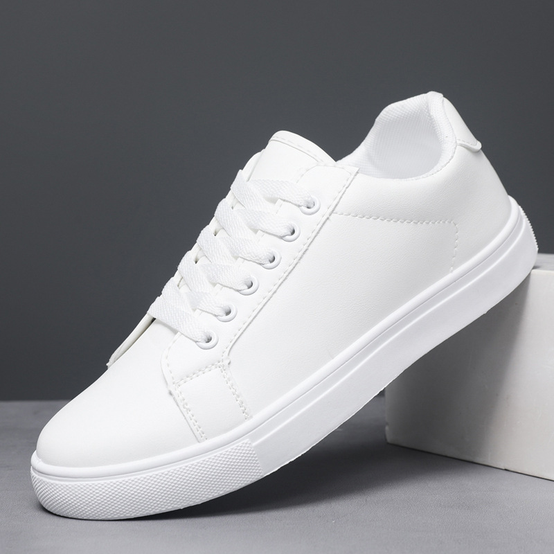 Comercio exterior zapatos de hombre 464748 zapatos blancos pequeños zapatos deportivos casuales blancos puros 2025 nuevos zapatos de skate