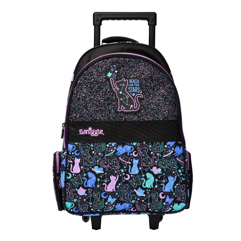 La mochila australiana smiggle trolley puede llevar una mochila grande para estudiantes, una mochila remolcadora, una bolsa de viaje nueva de gran capacidad