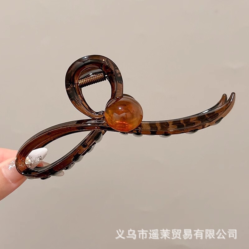 轻奢高端水晶大号抓夹鲨鱼夹女时尚百搭后脑勺盘发夹新款发抓头饰|undefined