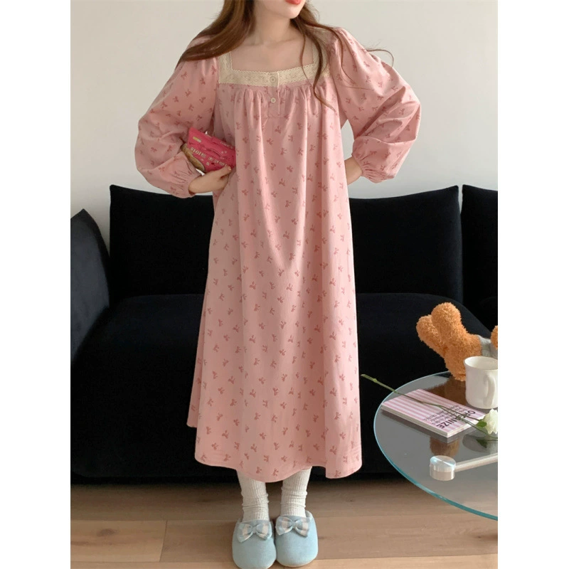 Cute pijama, set with bow for leisure, oversize