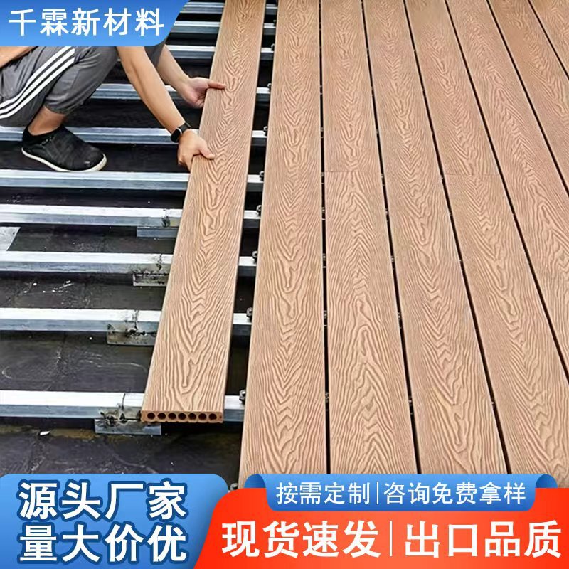 Manufacturer Customized Plastic Wood Flooring for Outdoor Garden Corridors, Anti-Corrosion and Wear-Resistant Wood Grain Round-Hole Outdoor Wpc Flooring Manufacturer Customized Plastic Wood Flooring for Outdoor Garden Corridors, Anti-Corrosion and Wear-Resistant Wood Grain Round-Hole Outdoor Wpc Flooring