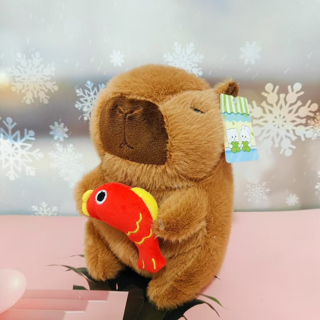 Año Nuevo transfronterizo muñecas de Navidad capibara muñecas de peluche muñecas de agua muñecas de decoración de Navidad muñecas al por mayor
