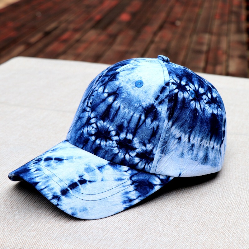 Yunnan Dali Ethnic Style Handmade Tie-Dye Baseball Cap, Travel Blue-Dyed Sun Hat, Travel Commemorative Hat Wholesale Yunnan Dali Ethnic Style Handmade Tie-Dye Baseball Cap, Travel Blue-Dyed Sun Hat, Travel Commemorative Hat Wholesale