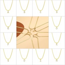18K Gold 26 English Alphabet Copper Necklace Ӣĸ~