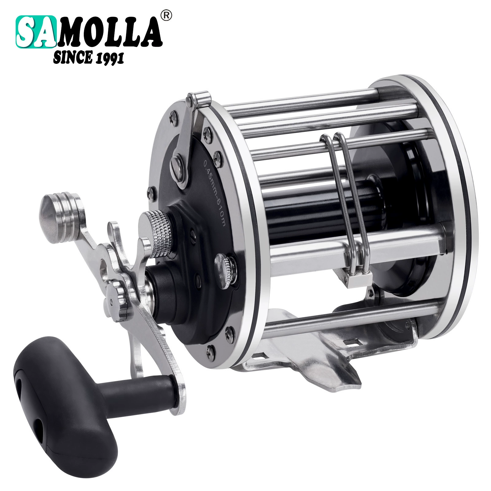 SAMOLLA2025 new PN300/400 iron plate wheel big drum anchor fishing wheel trolley sea fishing steamship fishing