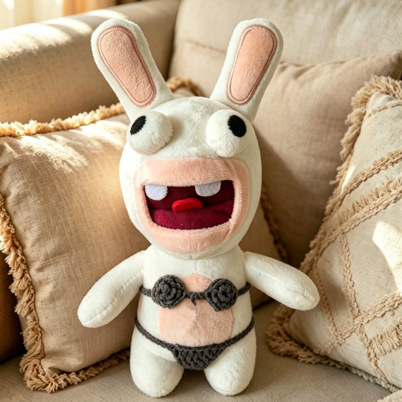 Dark gray bikini style crazy rabbit (the mouth is made of three-dimensional craftsmanship, more realistic)