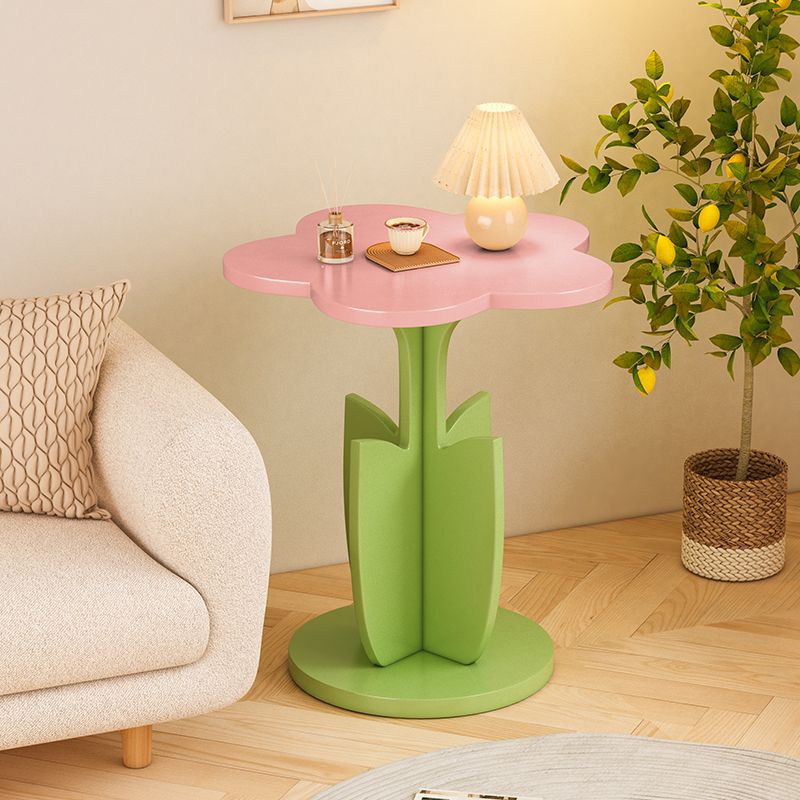 Small Table with Petal Edges, Corner Table, Cream Cloud Edge Table, Small Sofa, Small Coffee Table, Bedroom Bedside