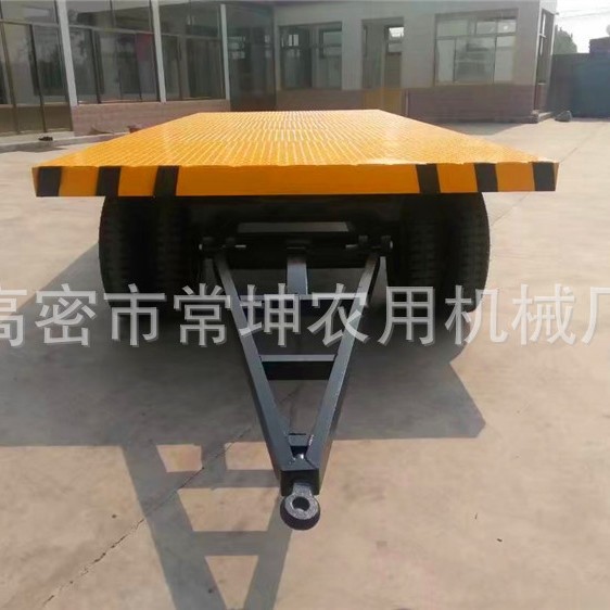 15吨平板拖车    825/16双胎农用拖车   定 做环保设备拖车