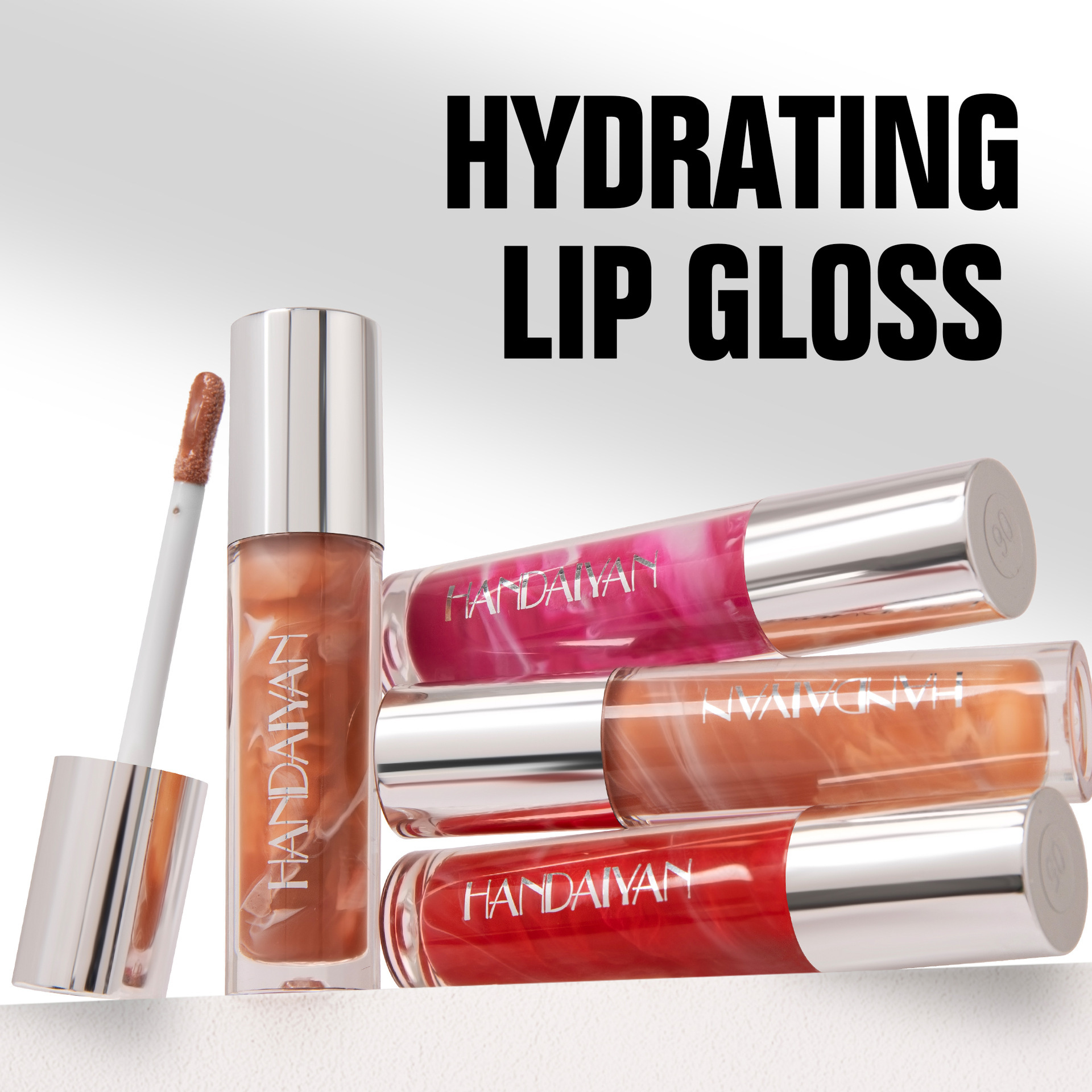 Esmalte labial espejo transfronterizo Handaiyan mármol humectante labial lápiz labial espejo esmalte labial image 4