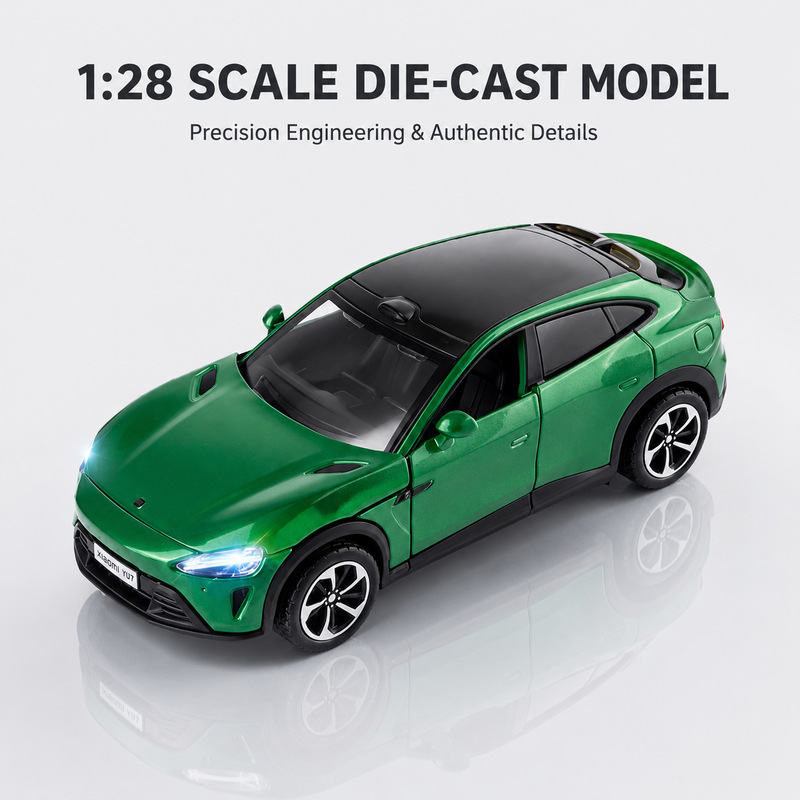 Wholesale 1:28 Xiaomi YU7 Pull-Back Alloy Die-Cast Car Model with Lights and Music, Four-Door, Children's Toy Collectible Wholesale 1:28 Xiaomi YU7 Pull-Back Alloy Die-Cast Car Model with Lights and Music, Four-Door, Children's Toy Collectible
