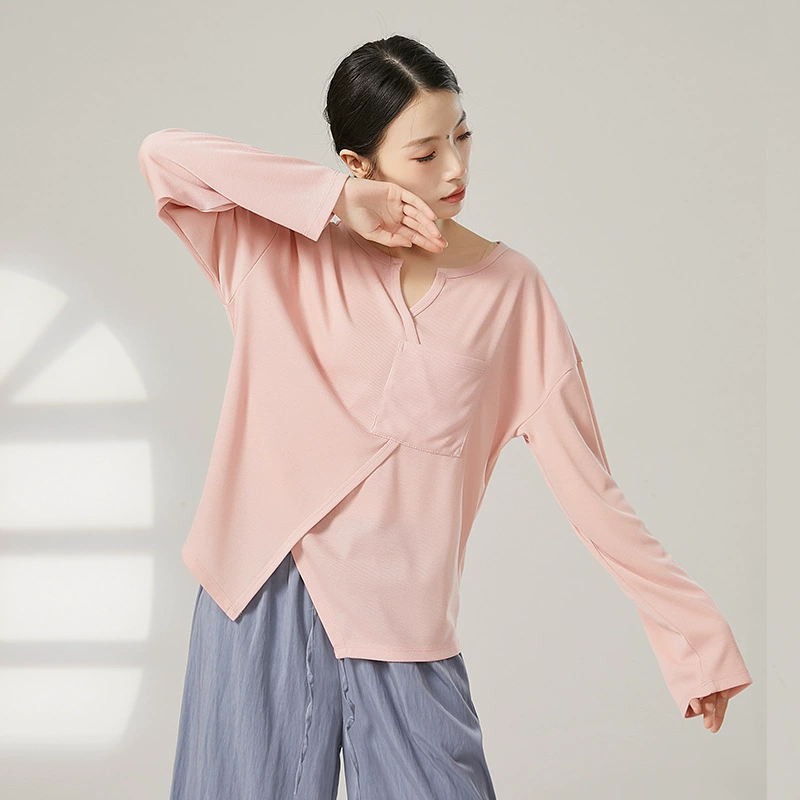 Современная танцевальная одежда женская свободная танцевальная студентка носит повседневную одежду с длинными рукавами