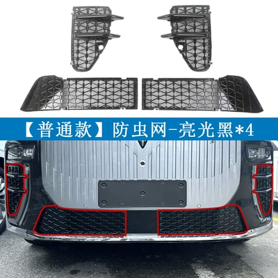 Automobile anti-insect net: Taishan, anti-insect net, radiator - 26-units-of-taishan-x8-one-set-in-black-paint-6