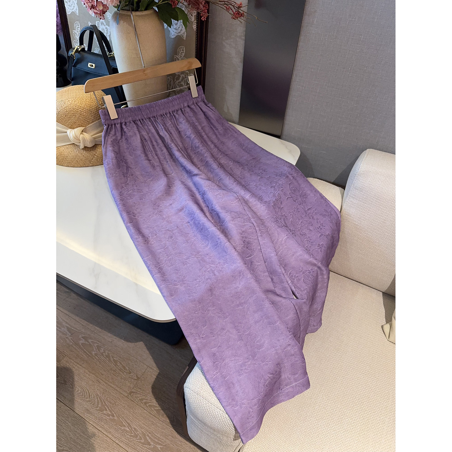 Silk trousers