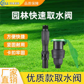 园林绿化灌溉地埋式取水阀6分1寸地插杆取水器草坪水管接头钥匙杆