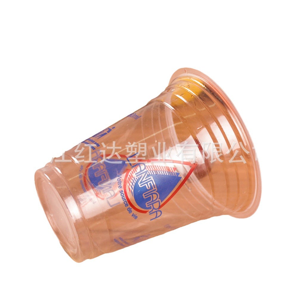 厂家直供12oz一次性奶茶杯印刷LOGOpp杯出口外贸杯加厚塑料杯