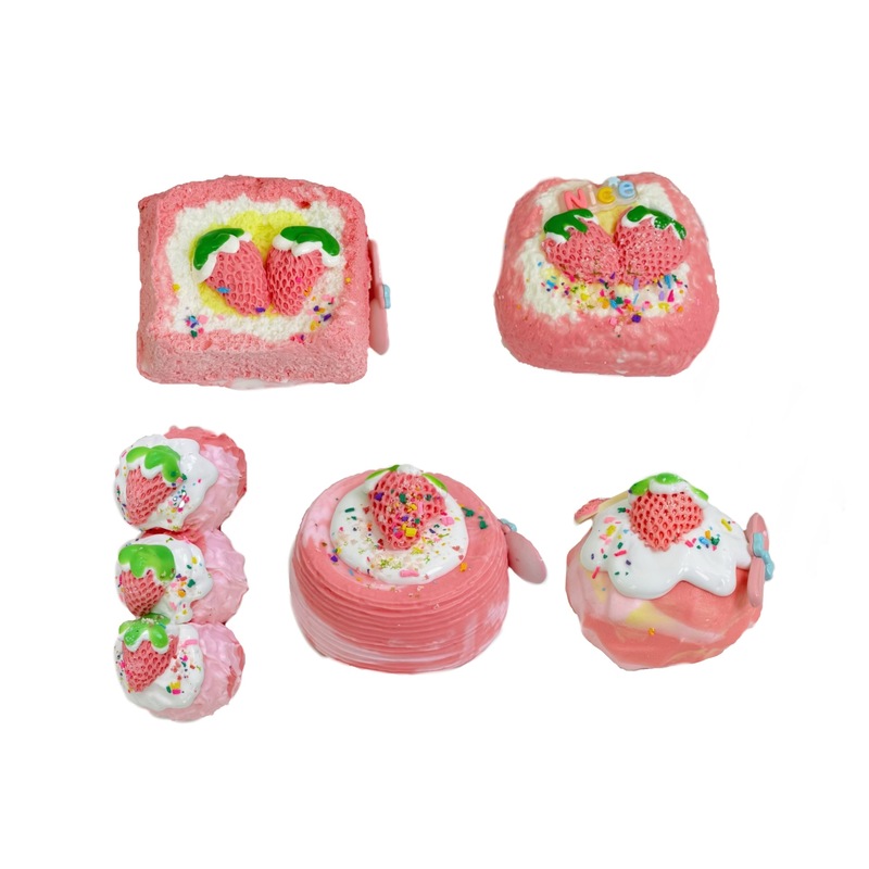 粉莓莓系列奶油泥干巴泥捏捏乐感食品级硅胶儿童玩具解压捏捏乐玩|undefined