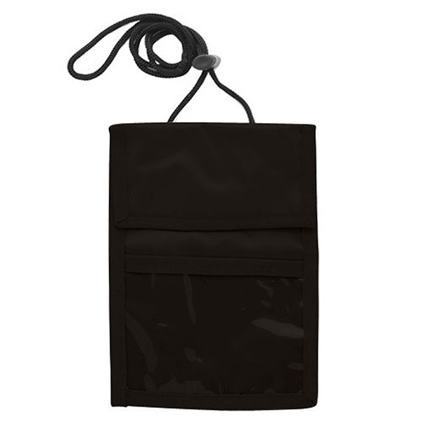 Transfronterizo en stock multi-funcional Halter ID bolsa de viaje personalizado pasaporte plegable tarjeta de almacenamiento bolsa neckwallet