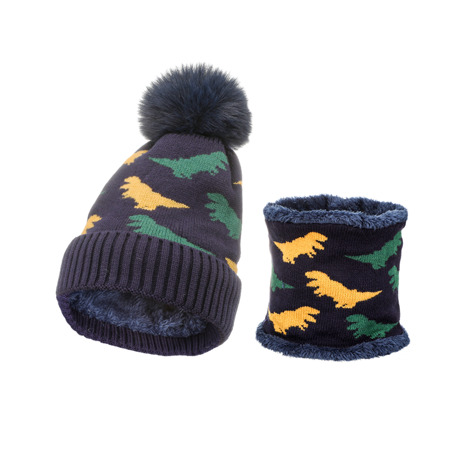 Men's Fashion Dinosaur Wool Cap display picture 5