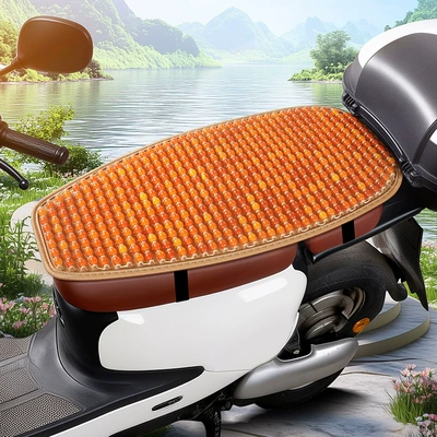 Electric Vehicle Resin Jade Sun Electric car cushion - cayenne-orange