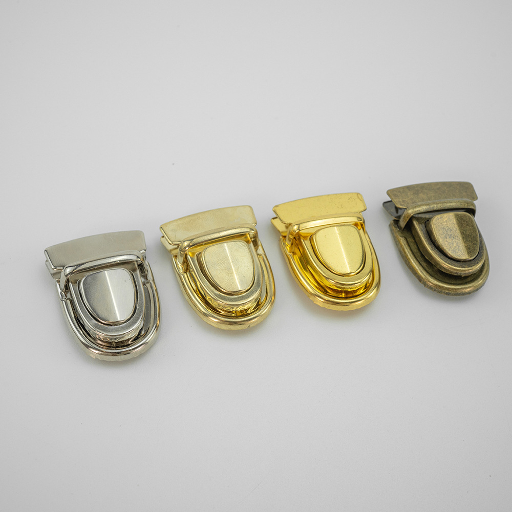 Cerradura de metal de moda, pasador, cerradura de equipaje, cerradura de librería, cerradura de cuero, cerradura de teléfono móvil, cerradura de pico de pato, hebilla de metal