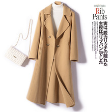 2025新款双面毛呢大衣女修身显瘦大码气质韩版羊绒女大衣源头厂家