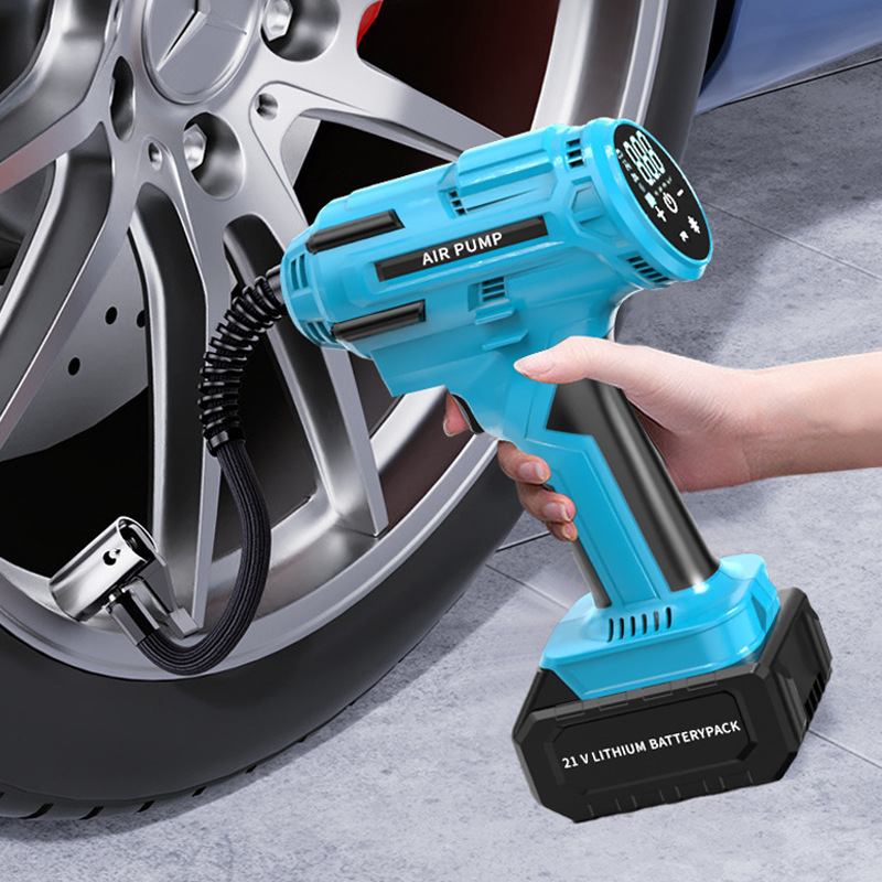 Car Air Pump Smart Digital Display Wireless High-Pressure Air Pump Portable Car Bicycle Tire Ball Air Pump