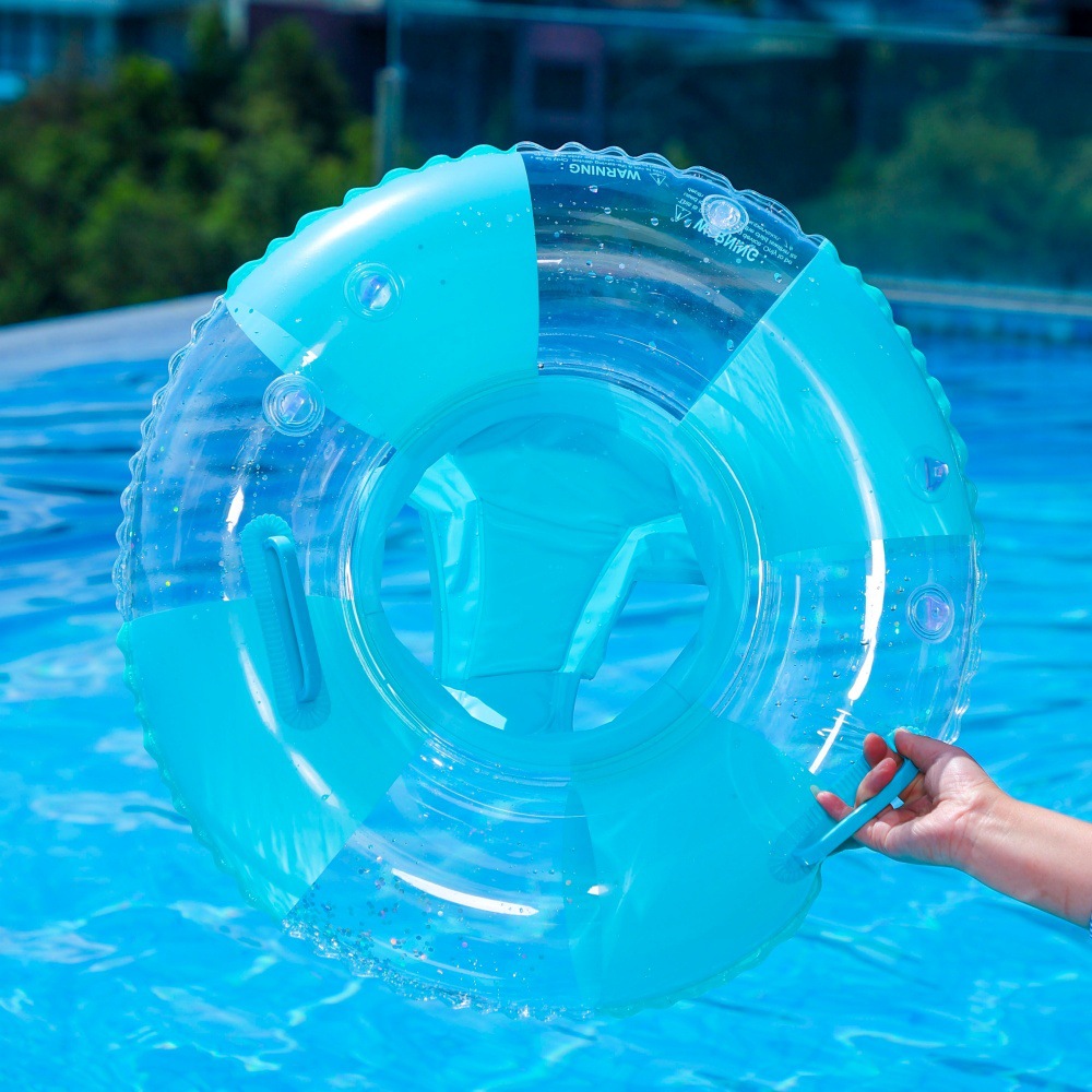 Piscina de viento minimalista círculo de natación de vacaciones círculo de natación para adultos niños sillón de piscina infinita para tomar fotos de diapositivas flotantes