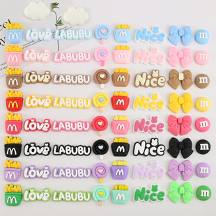 Monster Kidsren Love Birthday Cake Decoration Cartoon Ornaments Emoji Expression Sandwich Biscuits Fries Dress up
