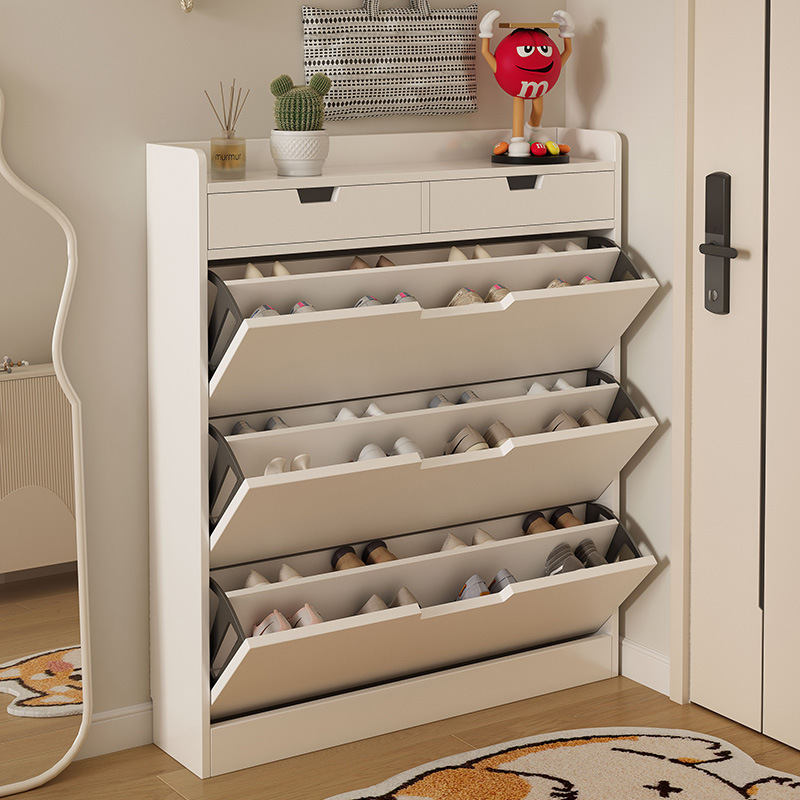 翻斗鞋柜超薄家用门口翻斗柜窄收纳神器小户型鞋架简易玄关储物柜