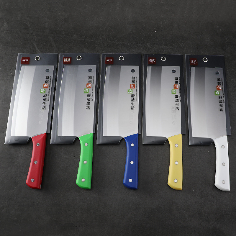 Stainless Steel Color-Coded Kitchen Knives for Cafeteria Use, Specialized for Sorting, Suitable for Kindergarten and School Kitchens, Slicing Knives, Chopping Knives, and Canteen Cutlery Stainless Steel Color-Coded Kitchen Knives for Cafeteria Use, Specialized for Sorting, Suitable for Kindergarten and School Kitchens, Slicing Knives, Chopping Knives, and Canteen Cutlery