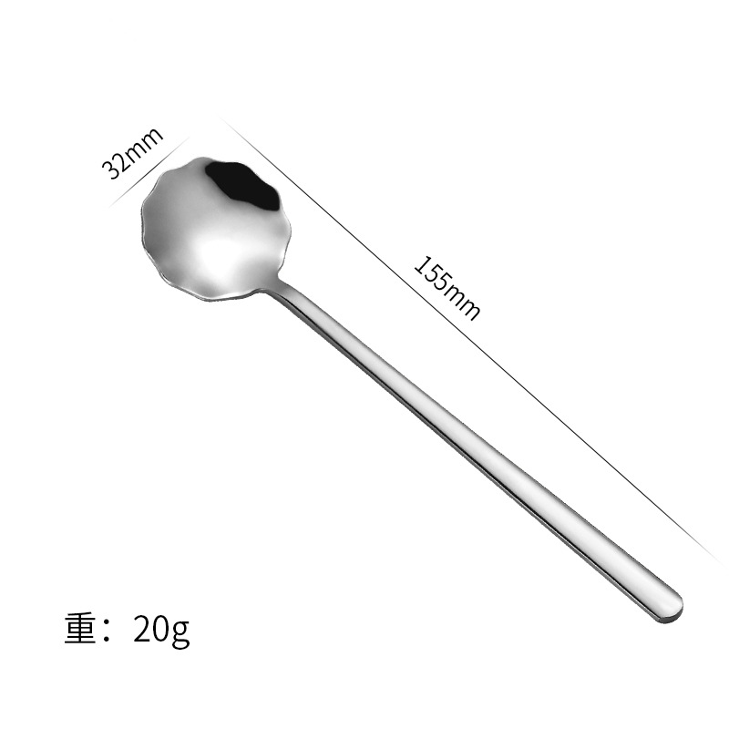 Edelstahl Rührlöffel Mit Spitzenmuster Für Kaffee Und Tee_voghion.com