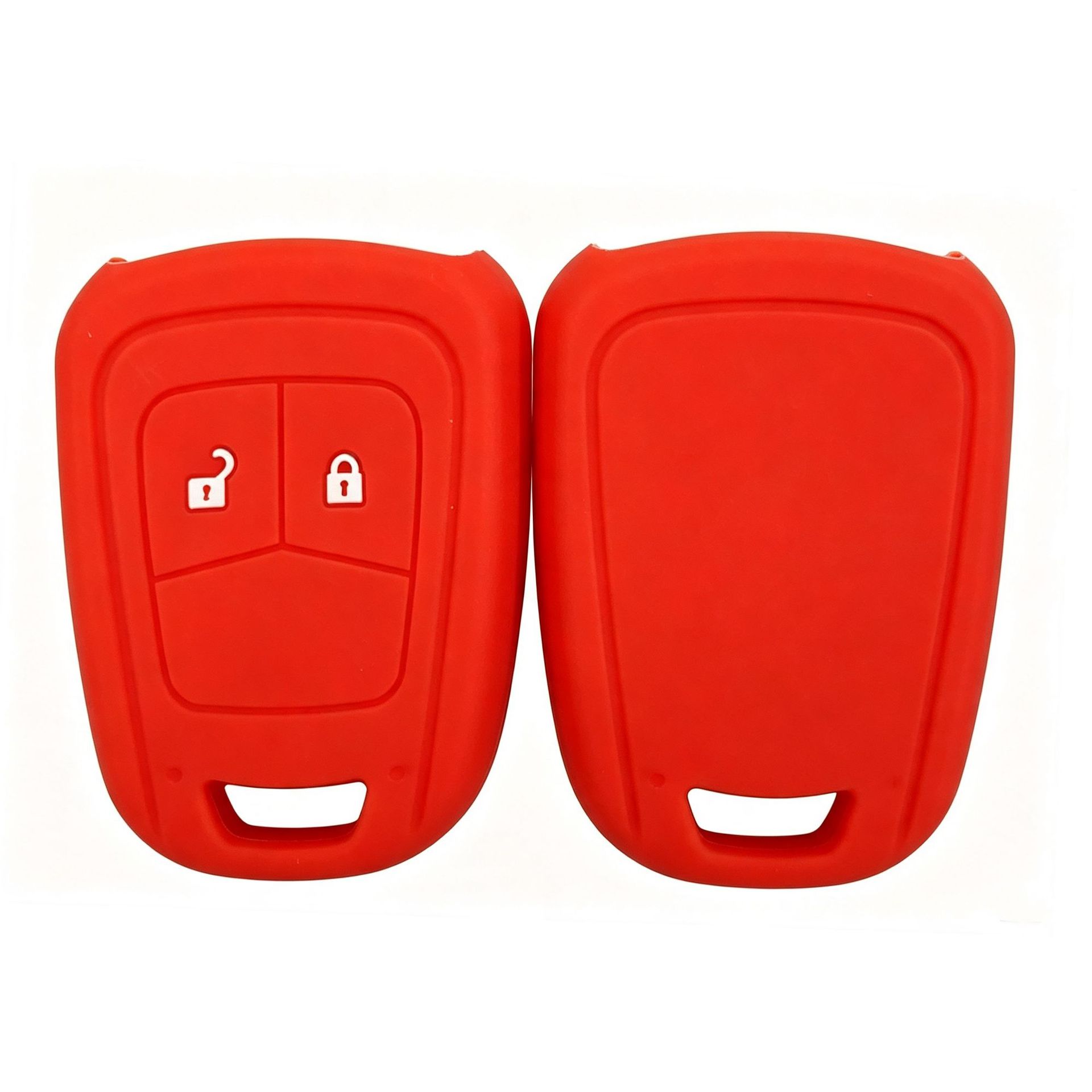 Suitable for Opel Aveo and Chevrolet Cruze, silicone key case for flat-key car remote control, protective cover with buckle