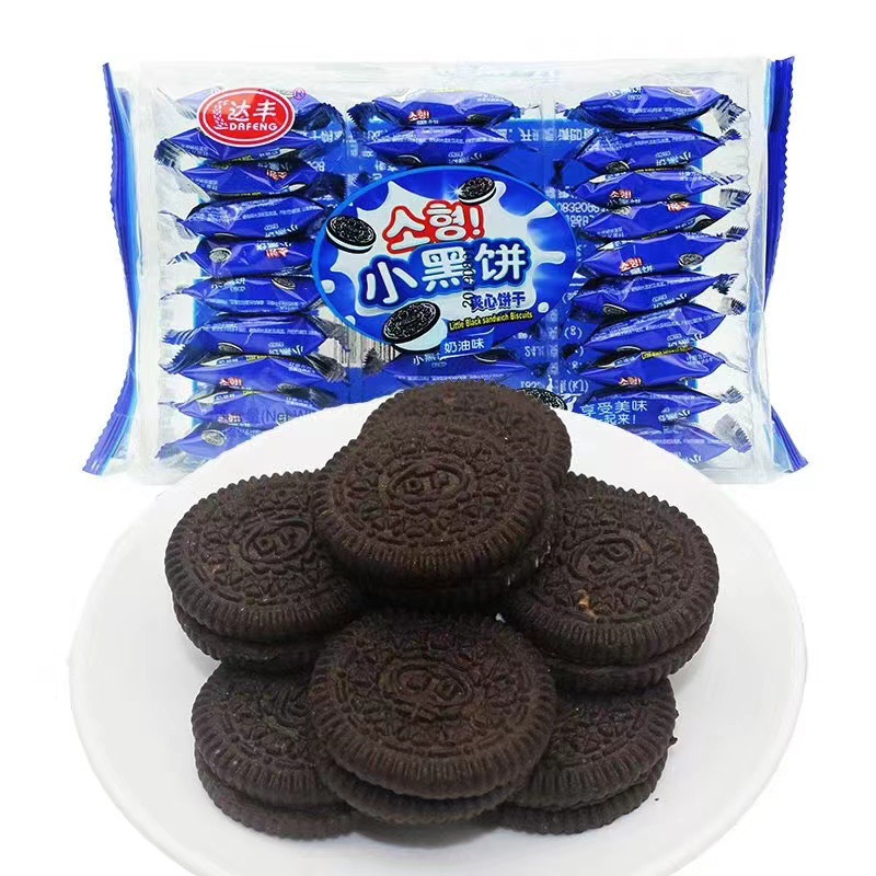 180g達豐猴頭菇酥性餅乾180g達豐小黑餅獨立包早餐美味食品零食批