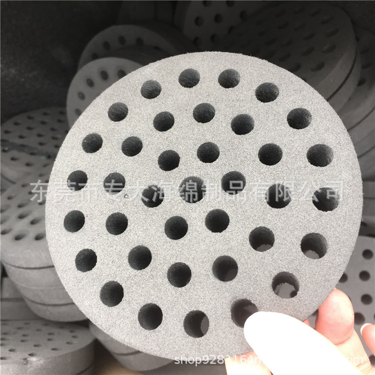 蜂窝煤球状防震固定海绵泡沫试管盒 EVA打孔雕刻通孔柱子内衬盒