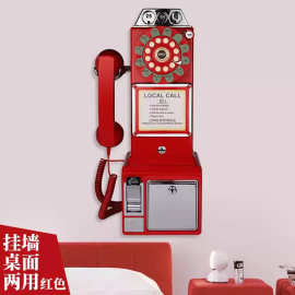 美国50年代复古投币电话机RetroVtgpayphone仿古电话机摆件储钱罐
