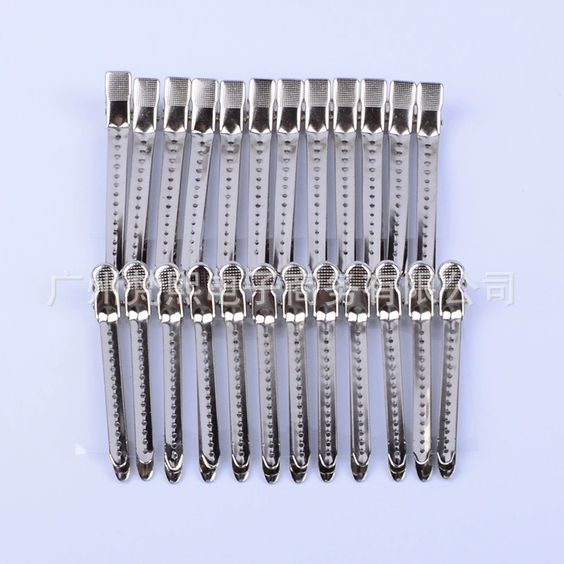 Профессиональная стрижка из нержавеющей стали стальной зажим с длинным горлом парикмахерский зажим Studio Butterfly ручной толчок гофрированный зажим для окрашивания и глажки перегородок