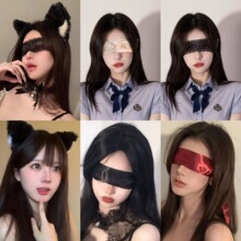 2026开春新款优雅蒙眼罩情调配饰铃铛猫女发箍女御姐丝带神秘面纱