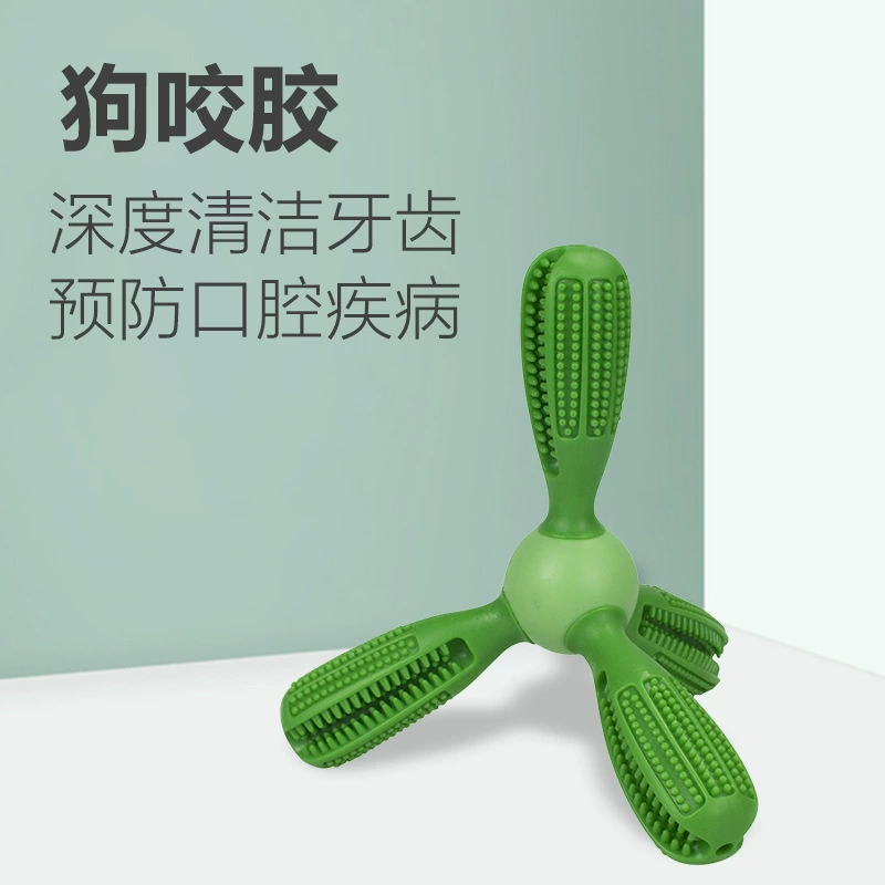 Новая зубная щетка для измельчения укусов собак от Amazon, чтобы избавиться от скуки и укуса, Обучающие игрушки, палочка для чистки зубов TPR не заливает клей