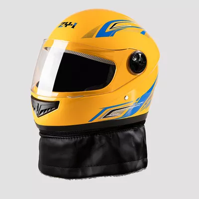 Winter Windproof, Anti-Fog, Warm and – Motosiklet kaskı (dəbilqə) - full-face-helmet-yellow-removable-scarf-one-size-fits-all