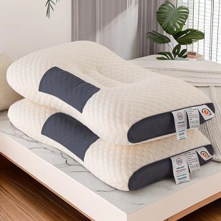 Knitted Cotton Spa Massage Pillow Helps Sleep, Protects the Cervical Spine, Prevents Collapse of the Pillow Core, Popular Gift Pillow Wholesale and Delivery