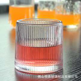 复古玻璃啤酒杯KTV玻璃水杯 威士忌酒杯咖啡饮品杯 洋酒杯 可定制