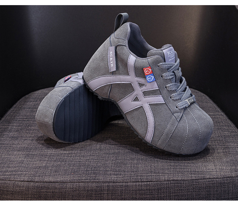 Giày sneaker nữ chunky đế dày phong cách Birkenstock mũi to, thời trang retro Mỹ, tăng chiều cao — M2982 li đơn màu vàng, M2982-1 màu nâu cộng với nhung, M2982-1 màu xám nhung, M2982 lớp lót đơn màu xám chi tiết 37