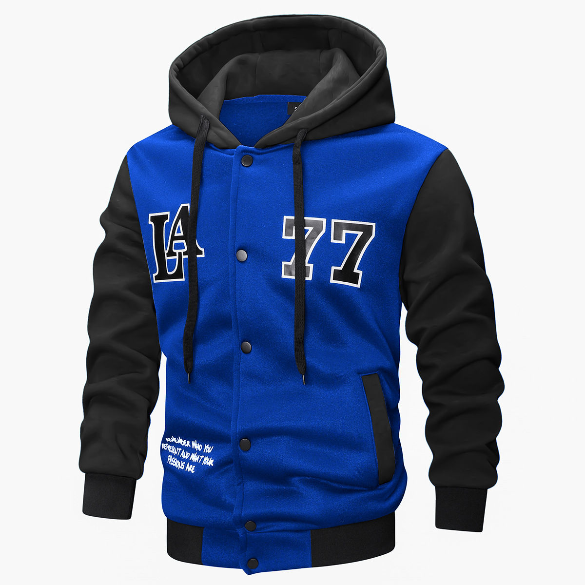 2025 Cross-Border European Code American Casual Outdoor Sports Autumn and Winter Export Printed Hooded Knitted Jacket