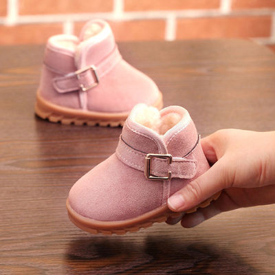 雪地靴嬰兒2020冬季寶寶男童牛筋底防滑1-3歲2女童加棉加厚學步鞋